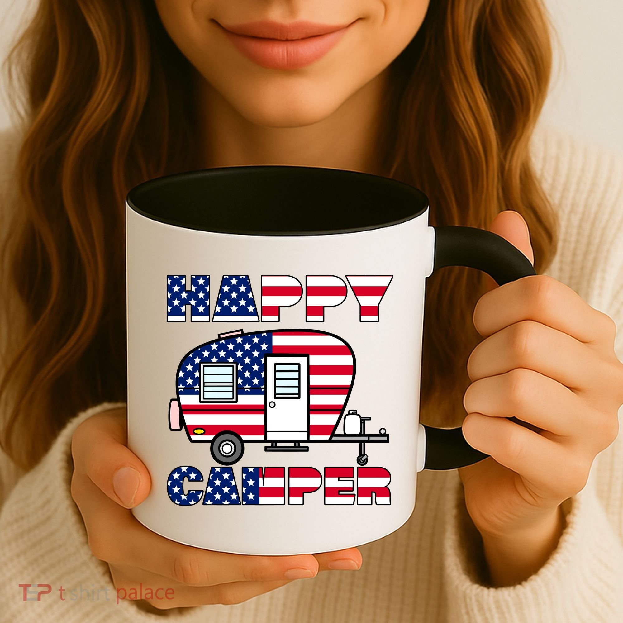 American Happy Camper USA Coffee Mug