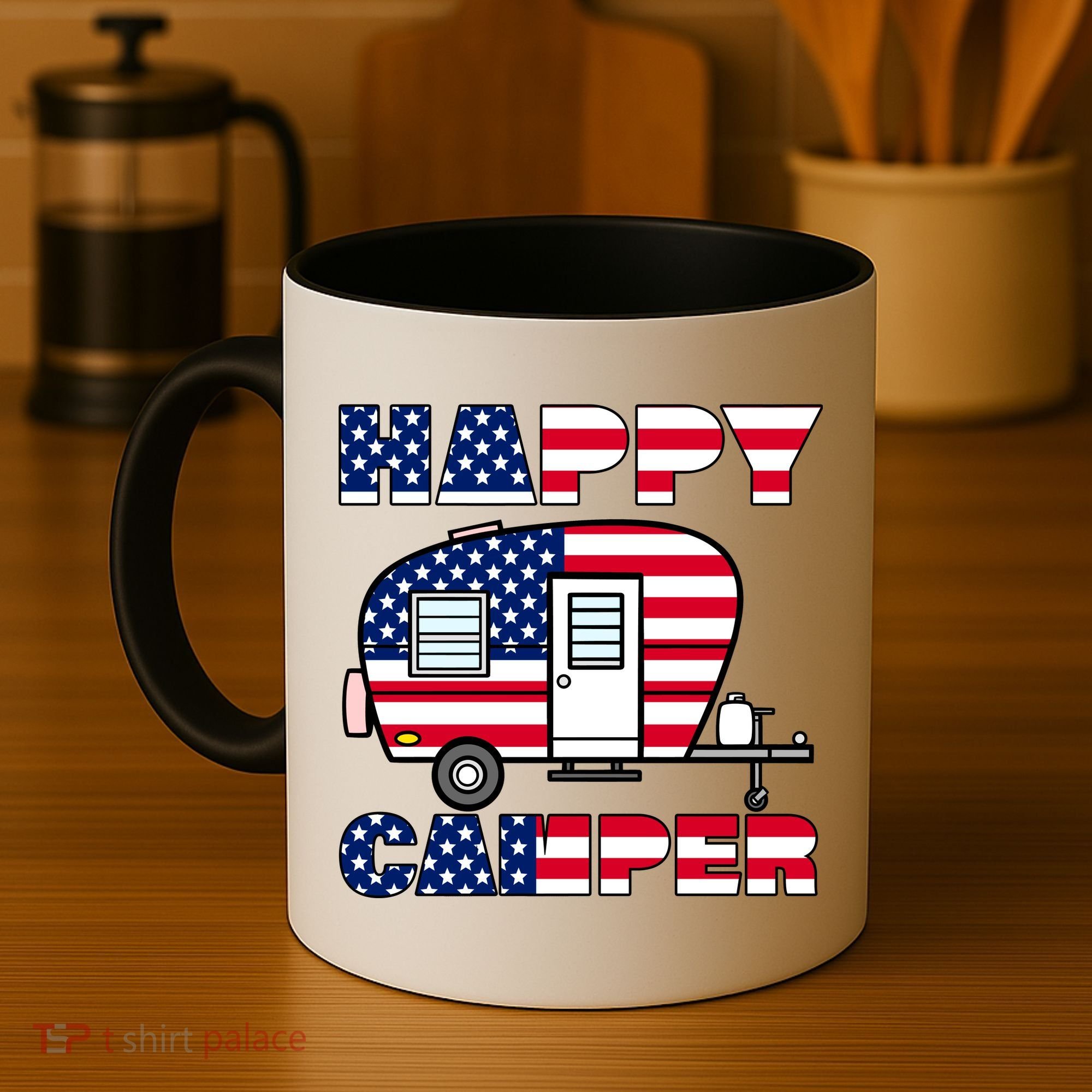 American Happy Camper USA Coffee Mug