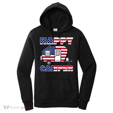 American Happy Camper USA Women's Hoodie