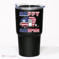 American Happy Camper USA Tumbler thumb 0
