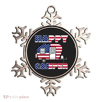 American Happy Camper USA Ornament
