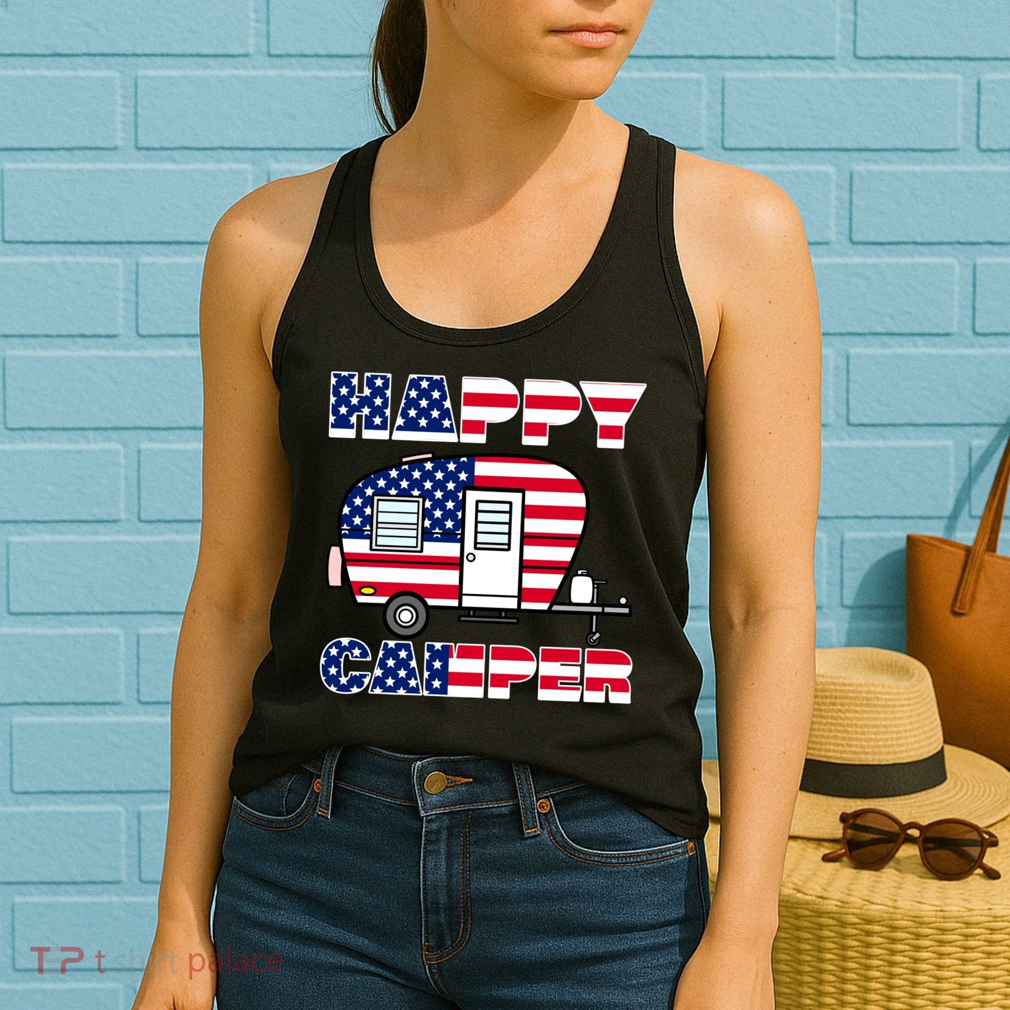 American Happy Camper USA Women's Tank Top