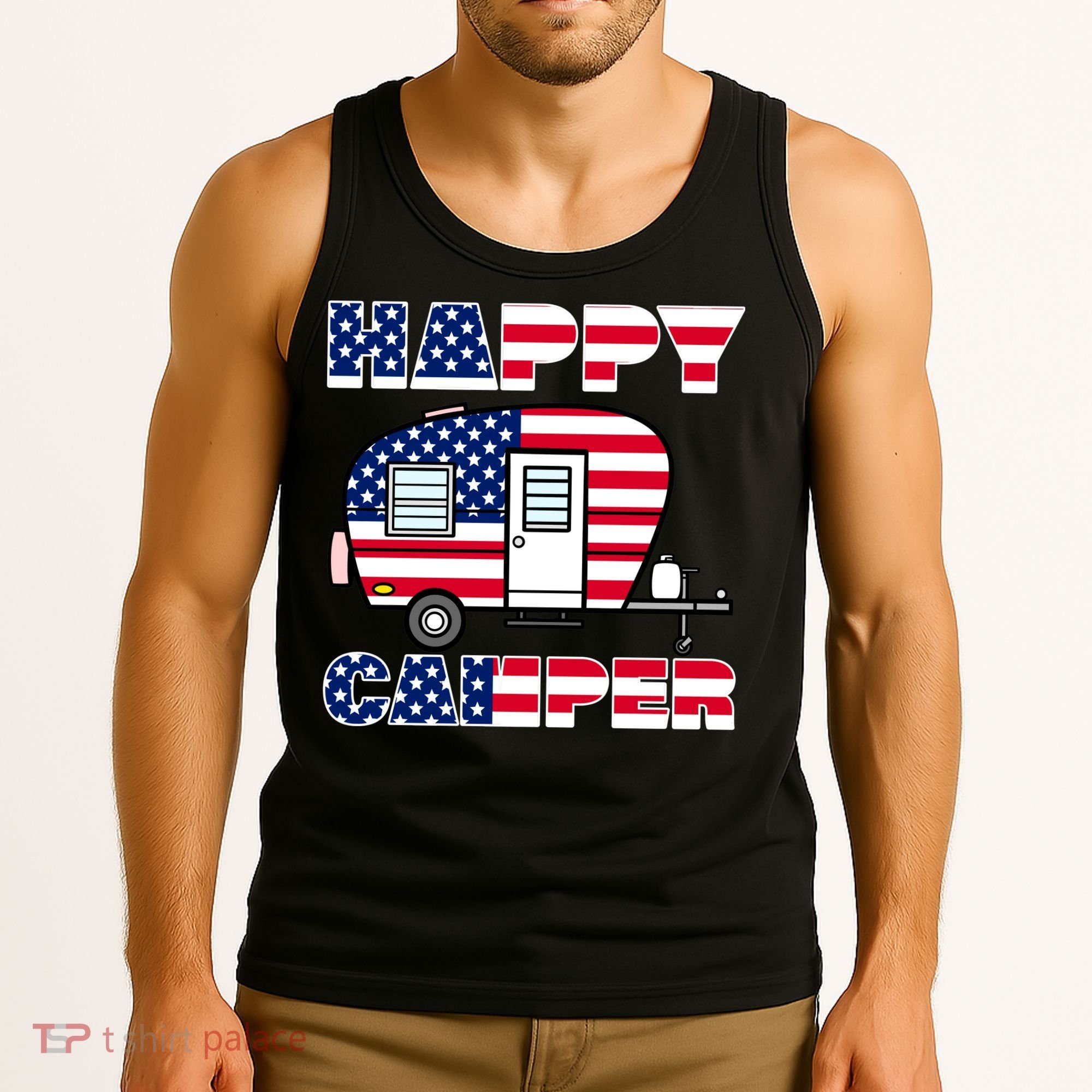 American Happy Camper USA Tank Top