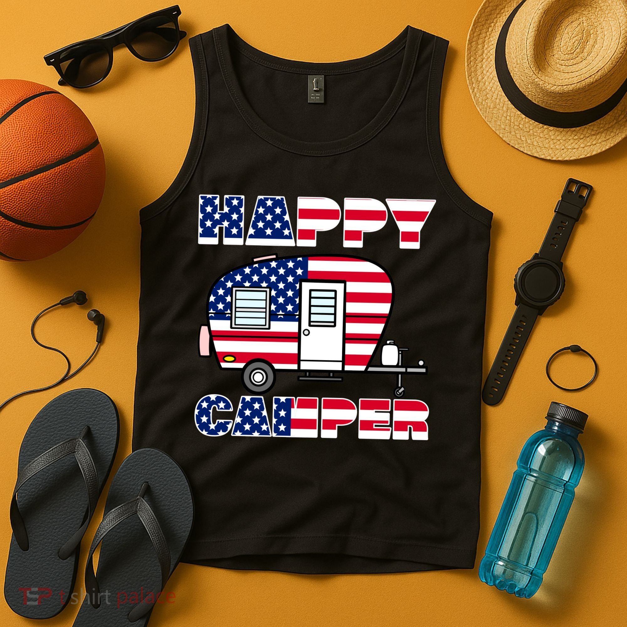 American Happy Camper USA Tank Top