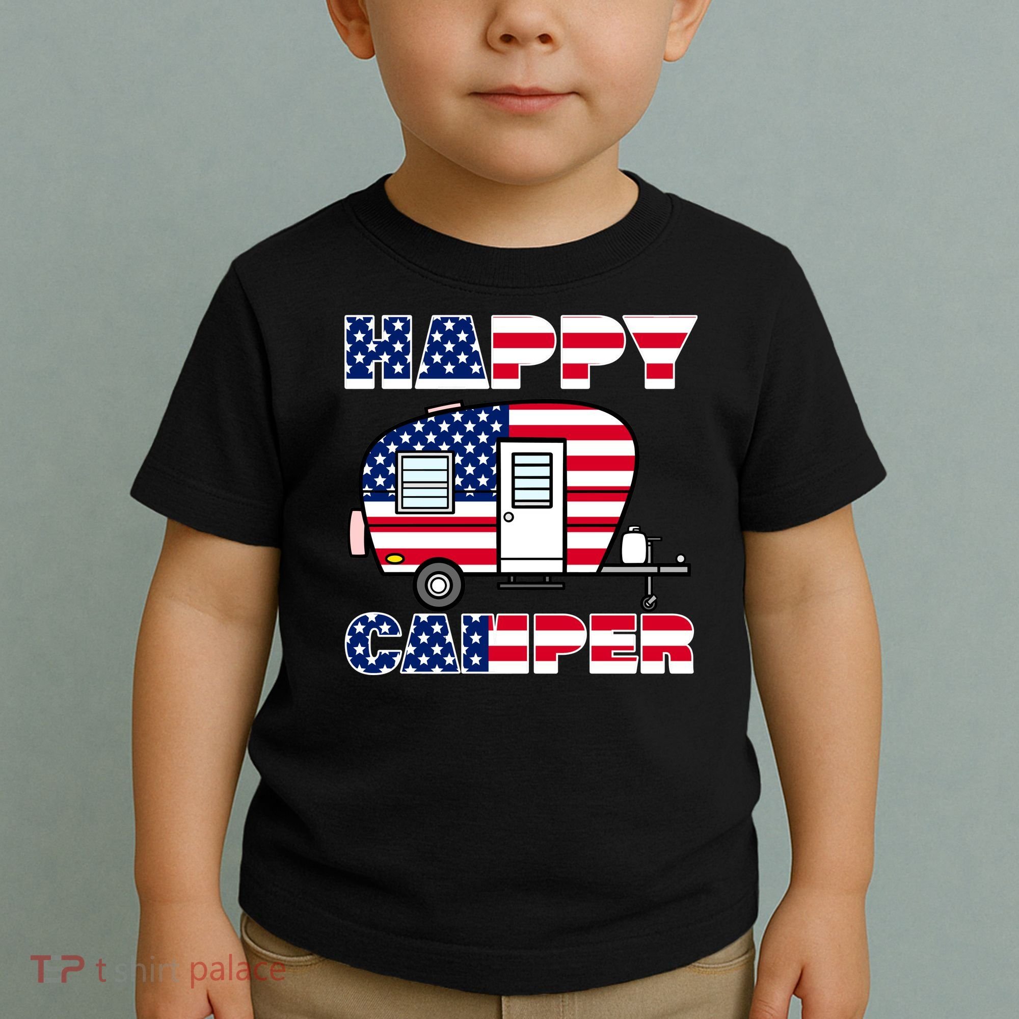 American Happy Camper USA Toddler T-Shirt