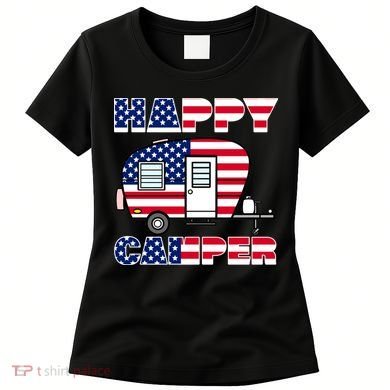 American Happy Camper USA Women's T-Shirt