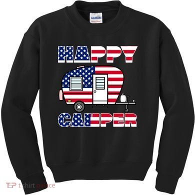 American Happy Camper USA Kids Sweatshirt