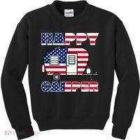 American Happy Camper USA Kids Sweatshirt thumb 0