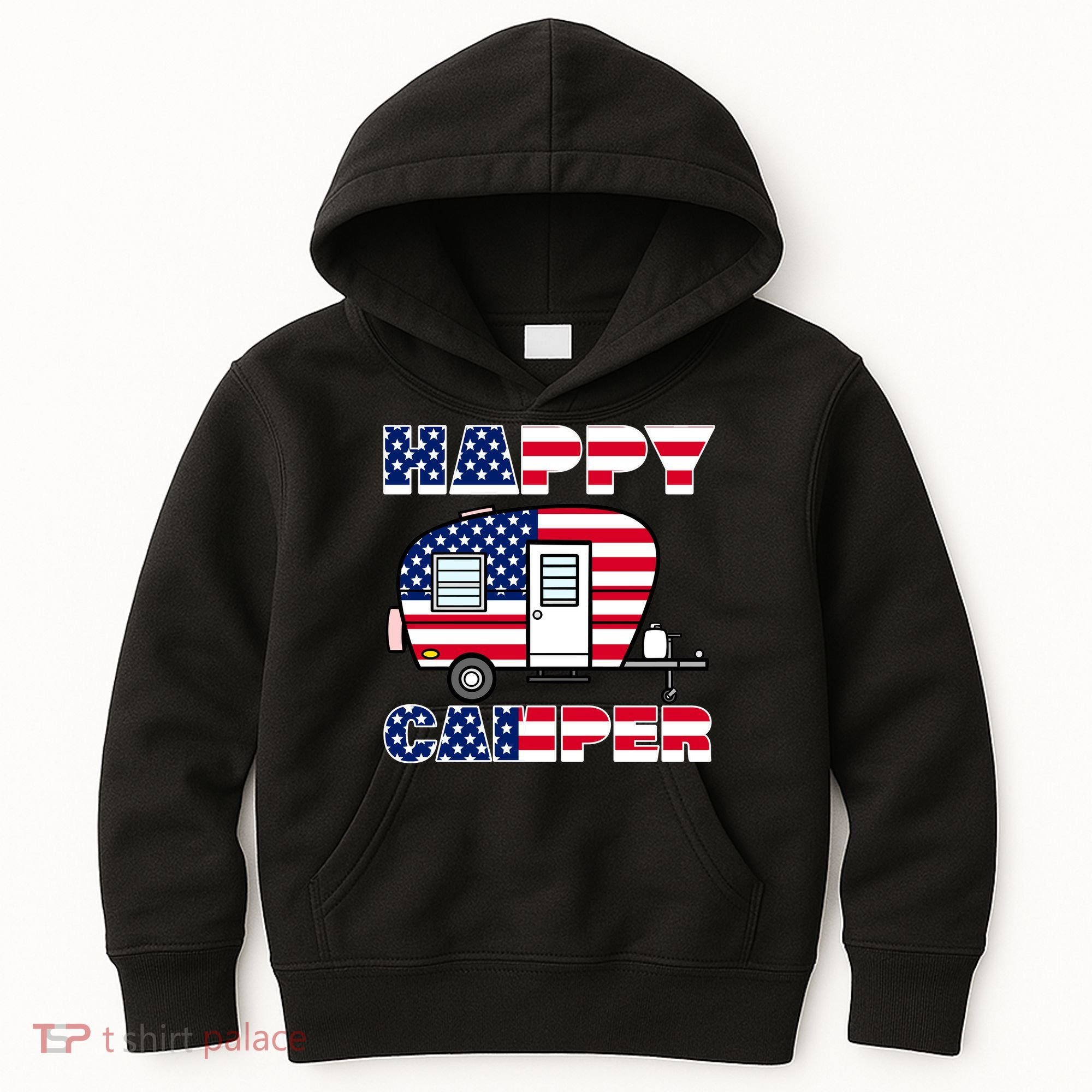 American Happy Camper USA Kids Hoodie
