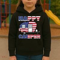 American Happy Camper USA Kids Hoodie thumb 3