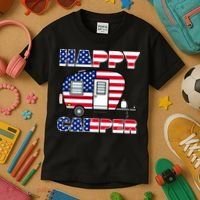 American Happy Camper USA Kids T-Shirt thumb 3
