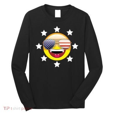 American Hippie Smiley Face Long Sleeve Shirt