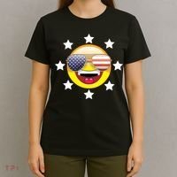 American Hippie Smiley Face T-Shirt thumb 4
