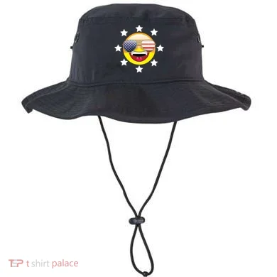 American Hippie Smiley Face Bucket Hat