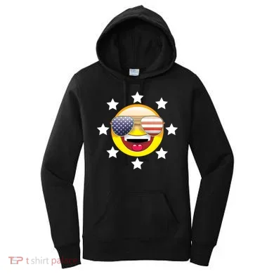 American Hippie Smiley Face Women's Hoodie