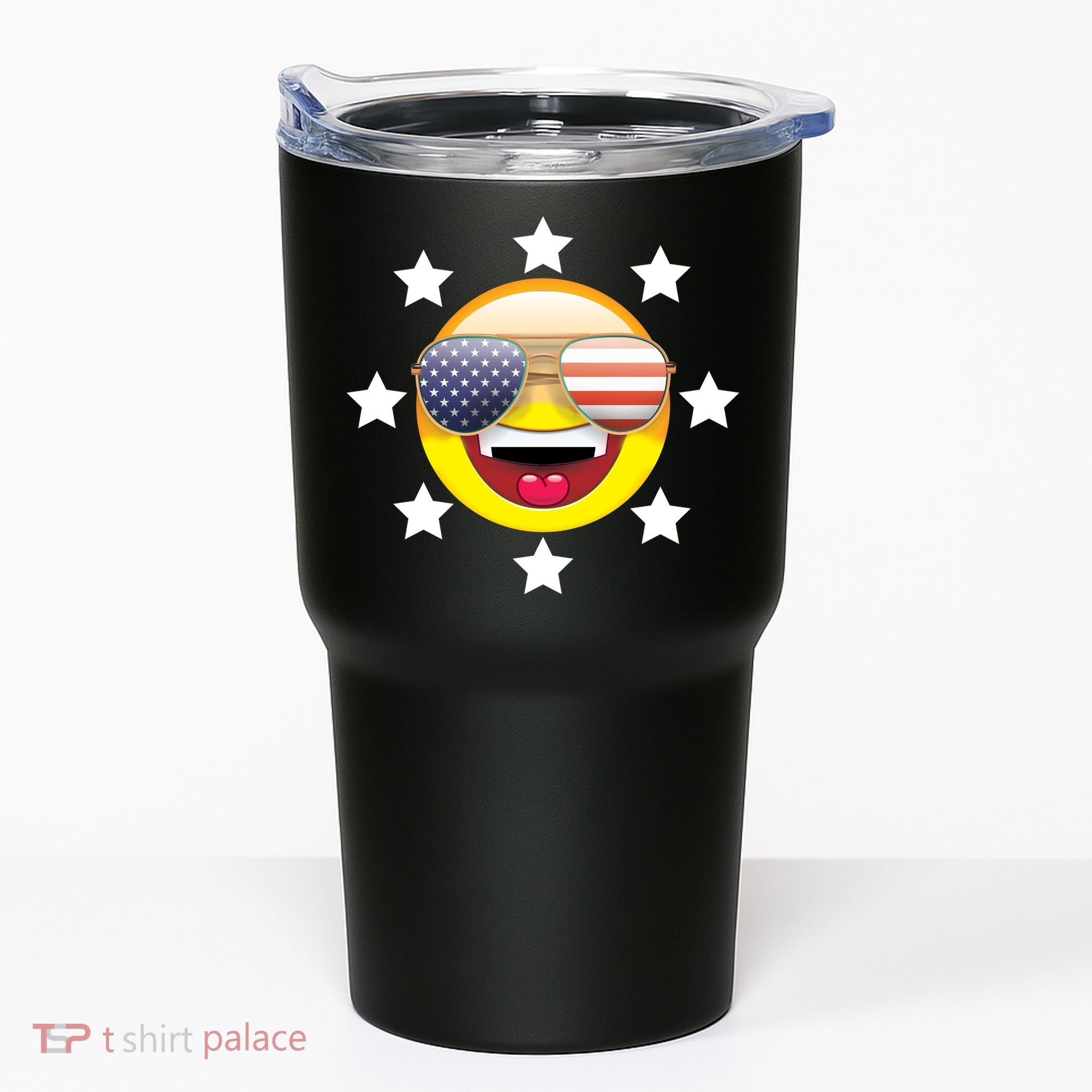 American Hippie Smiley Face Tumbler