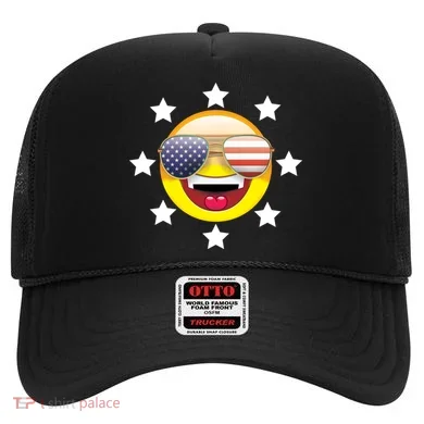 American Hippie Smiley Face Hat