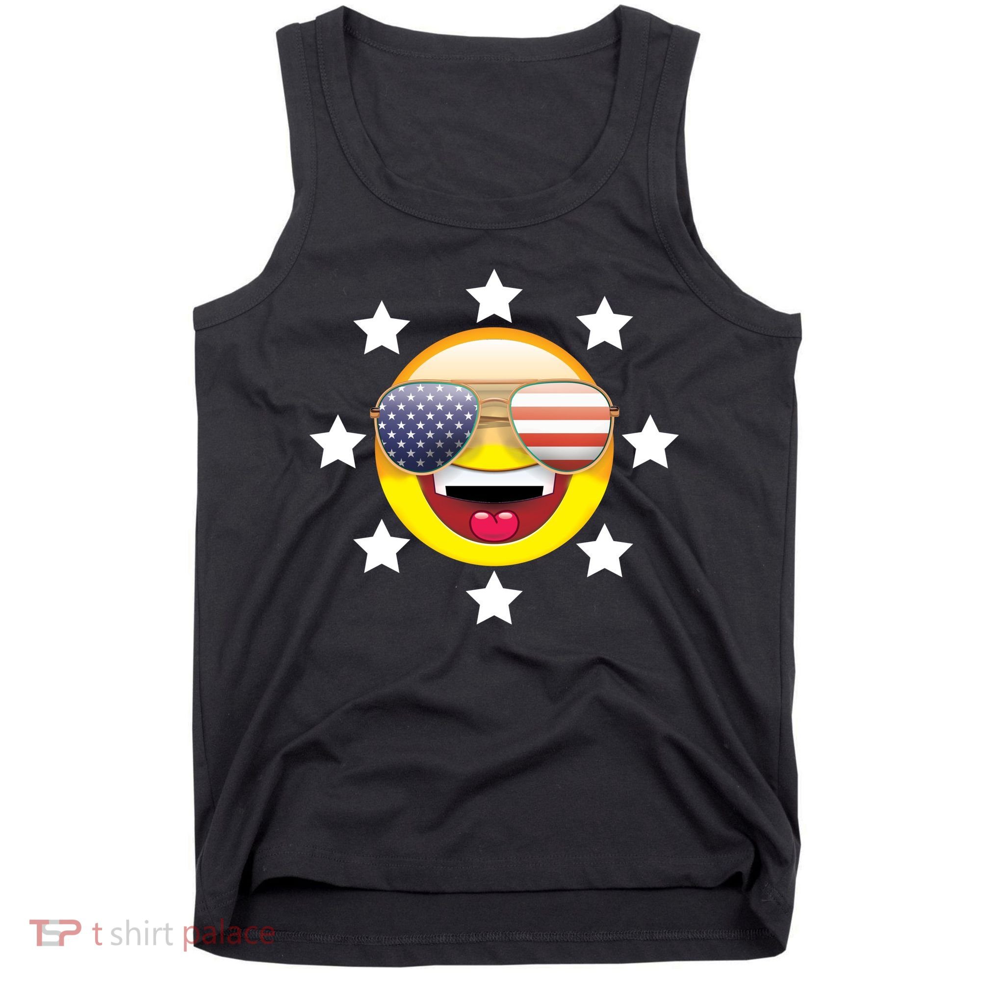 American Hippie Smiley Face Tank Top