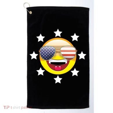 American Hippie Smiley Face Golf Towel