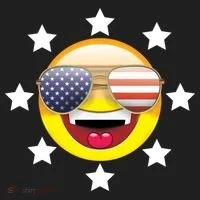 American Hippie Smiley Face Golf Towel thumb 3