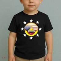 American Hippie Smiley Face Toddler T-Shirt thumb 2