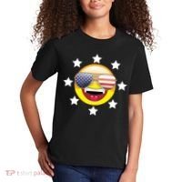 American Hippie Smiley Face Kids T-Shirt thumb 2