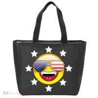 American Hippie Smiley Face Tote Bag thumb 0