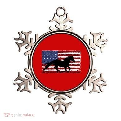 American Horse Flag Vintage Ornament