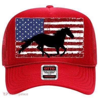 American Horse Flag Vintage Hat