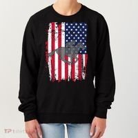 American Horse Racing Flag Women's Sweatshirt thumb 0