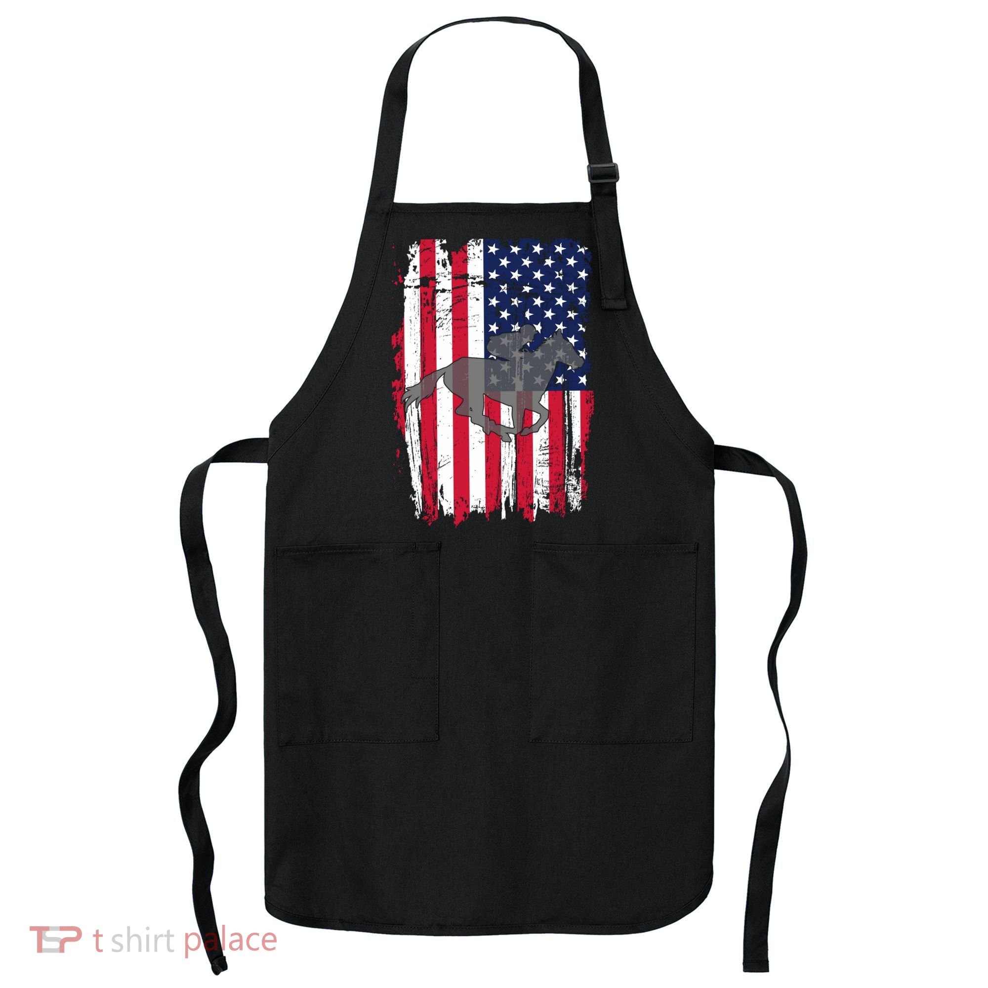 American Horse Racing Flag Apron