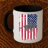 American Horse Racing Flag Coffee Mug thumb 2