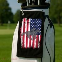 American Horse Racing Flag Golf Towel thumb 2