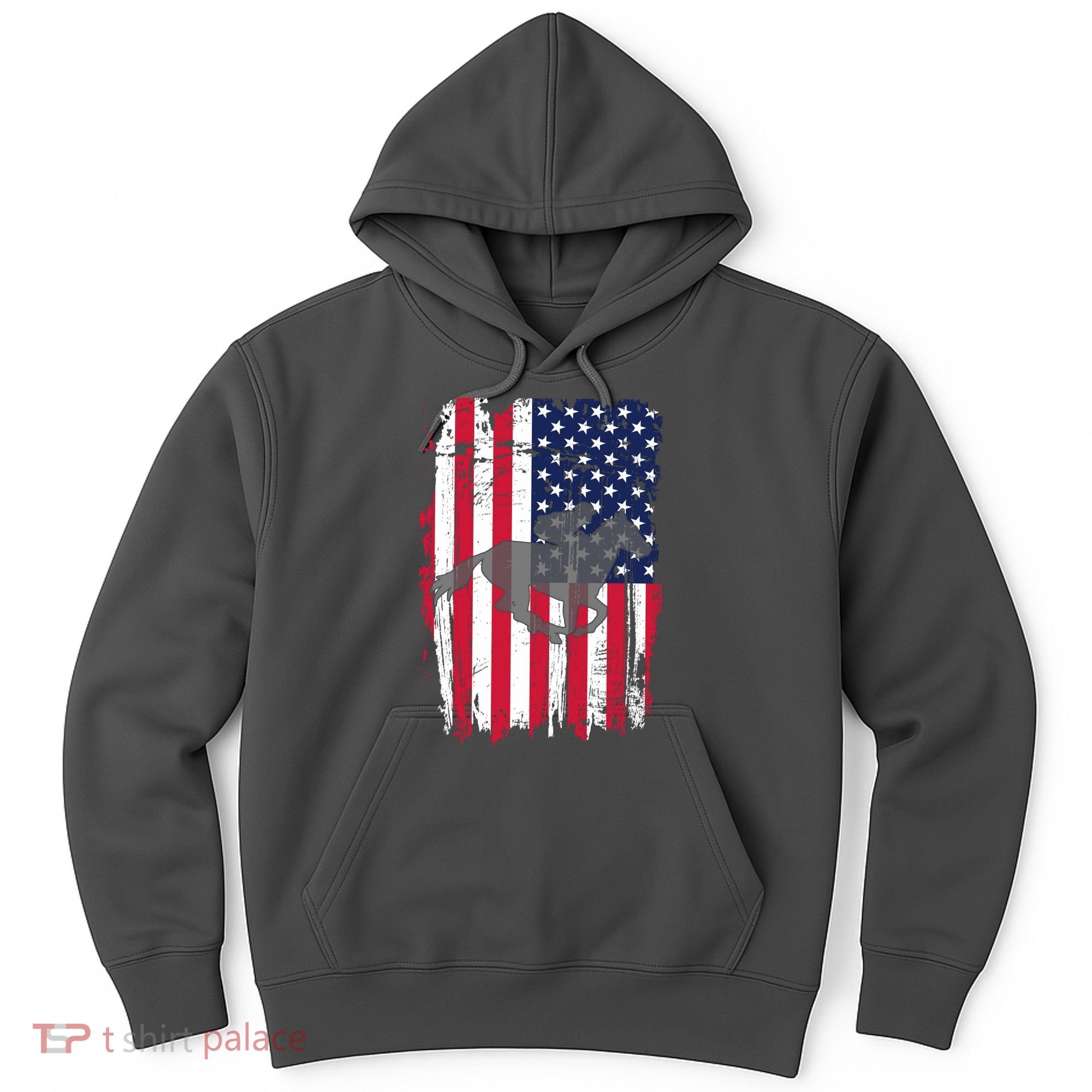 American Horse Racing Flag Hoodie