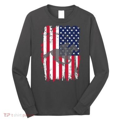 American Horse Racing Flag Long Sleeve Shirt