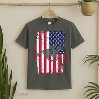 American Horse Racing Flag T-Shirt thumb 2