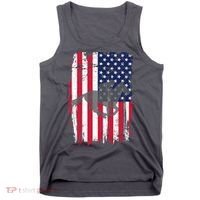 American Horse Racing Flag Tank Top thumb 0