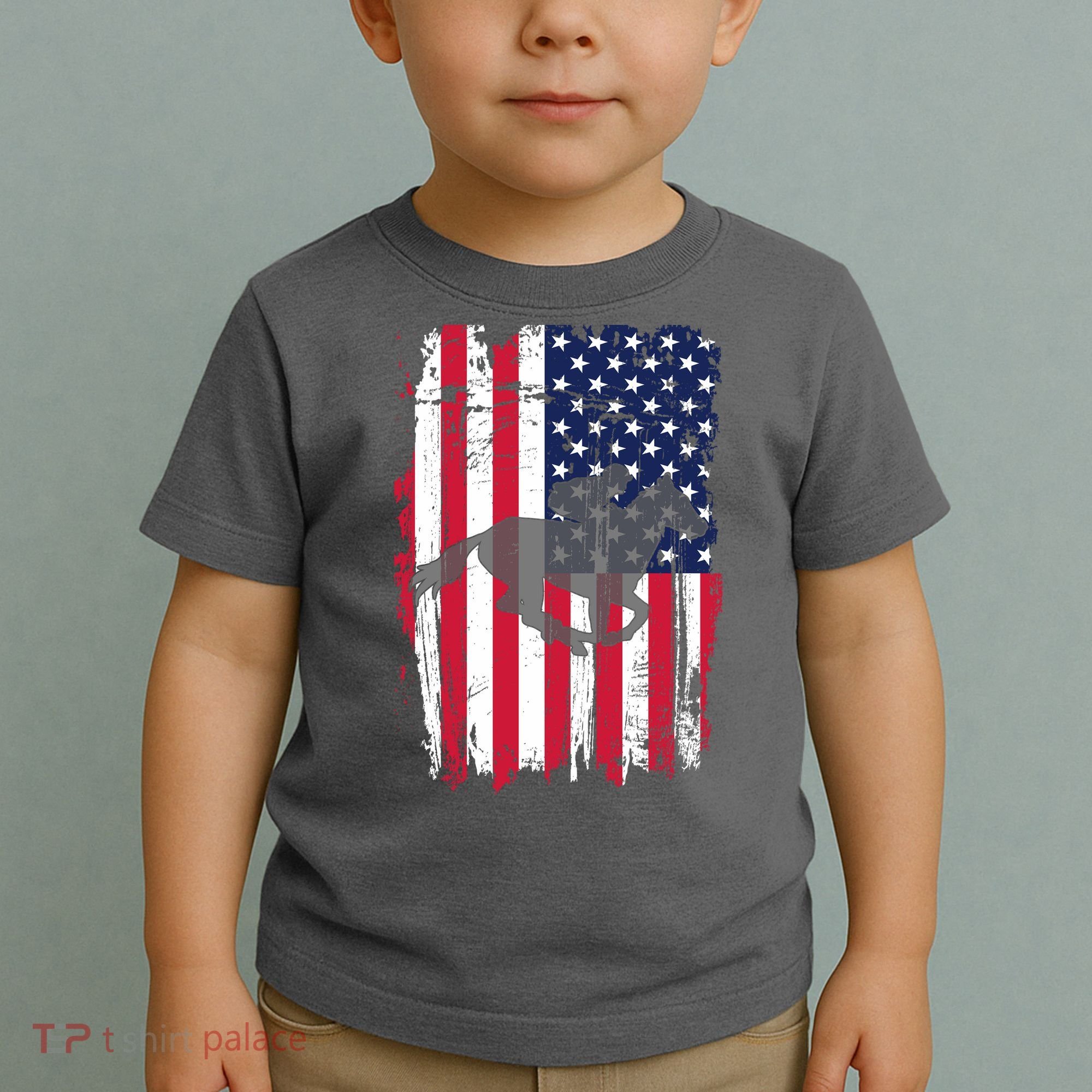 American Horse Racing Flag Toddler T-Shirt