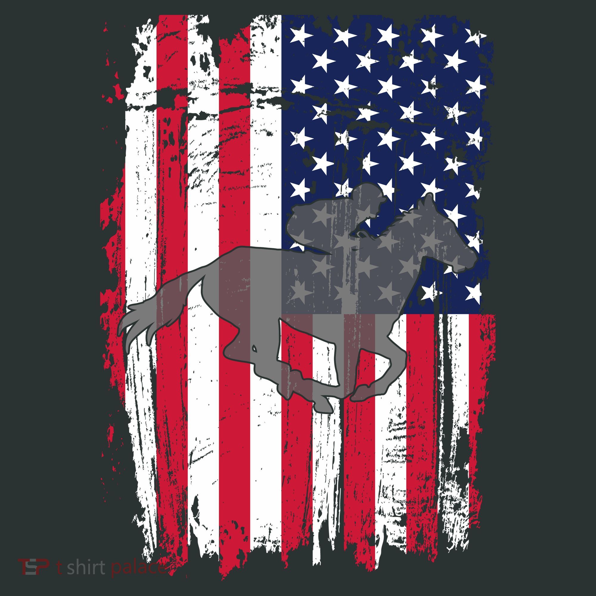 American Horse Racing Flag Toddler T-Shirt