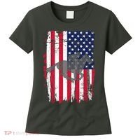 American Horse Racing Flag Women's T-Shirt thumb 0