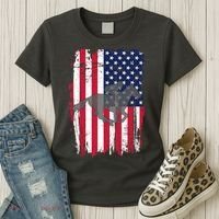 American Horse Racing Flag Women's T-Shirt thumb 3