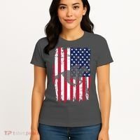 American Horse Racing Flag Women's T-Shirt thumb 4