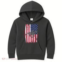American Horse Racing Flag Kids Hoodie thumb 0