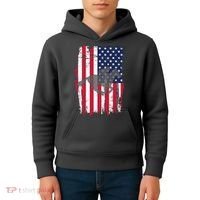 American Horse Racing Flag Kids Hoodie thumb 4