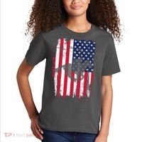 American Horse Racing Flag Kids T-Shirt thumb 2