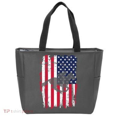 American Horse Racing Flag Tote Bag