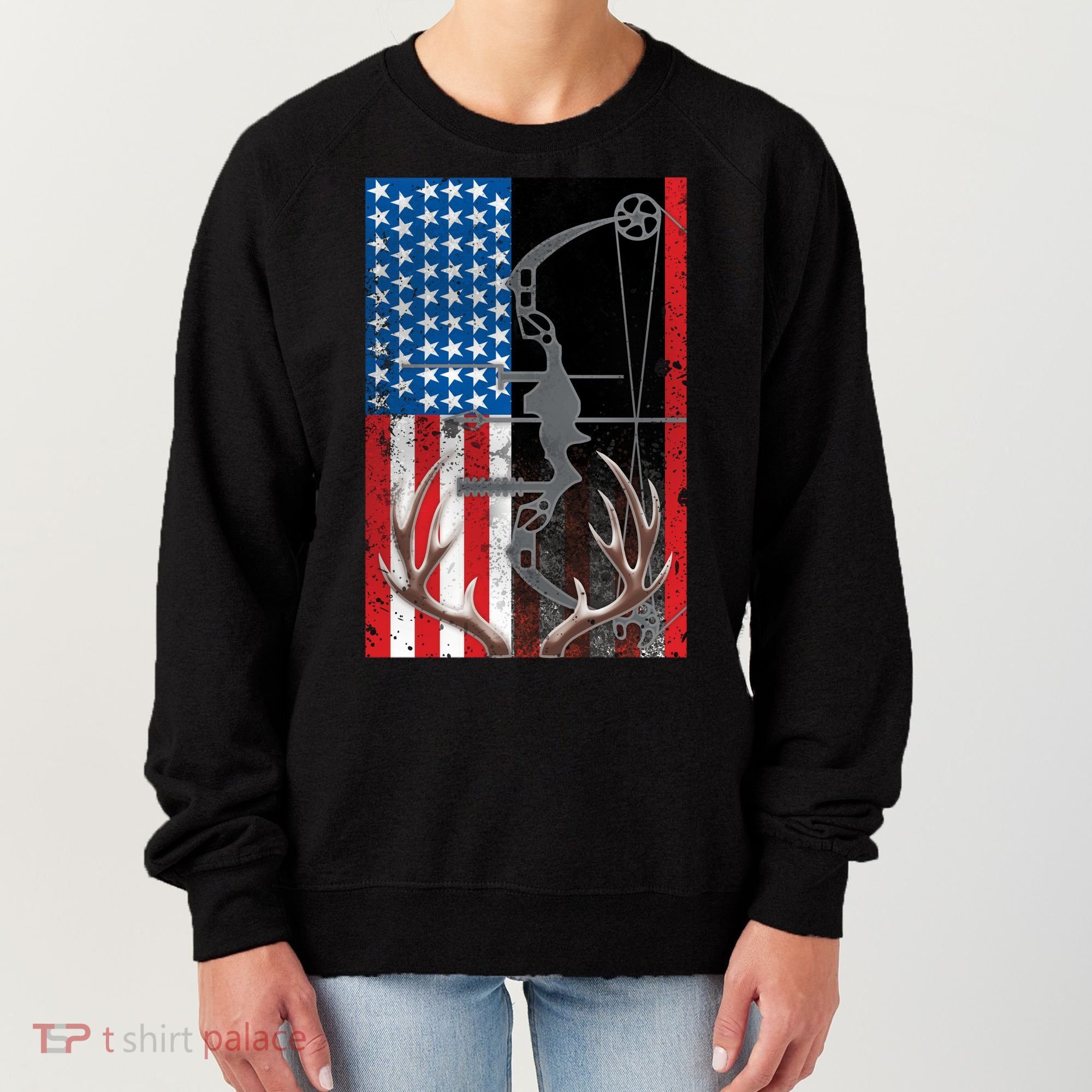 American Hunter USA Flag Women's Sweatshirt