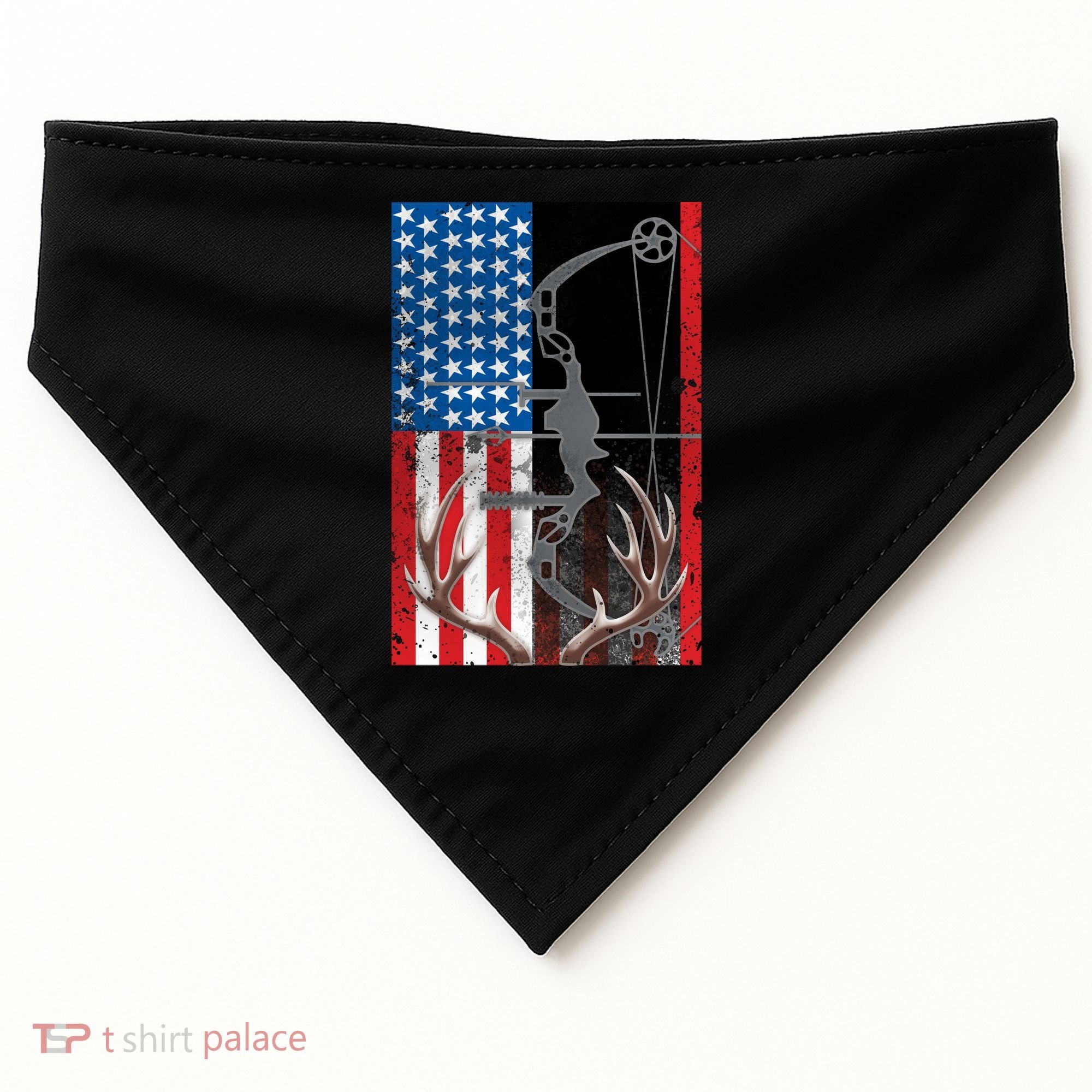 American Hunter USA Flag USA-Made Doggie Bandana