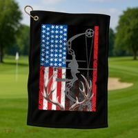 American Hunter USA Flag Golf Towel thumb 1