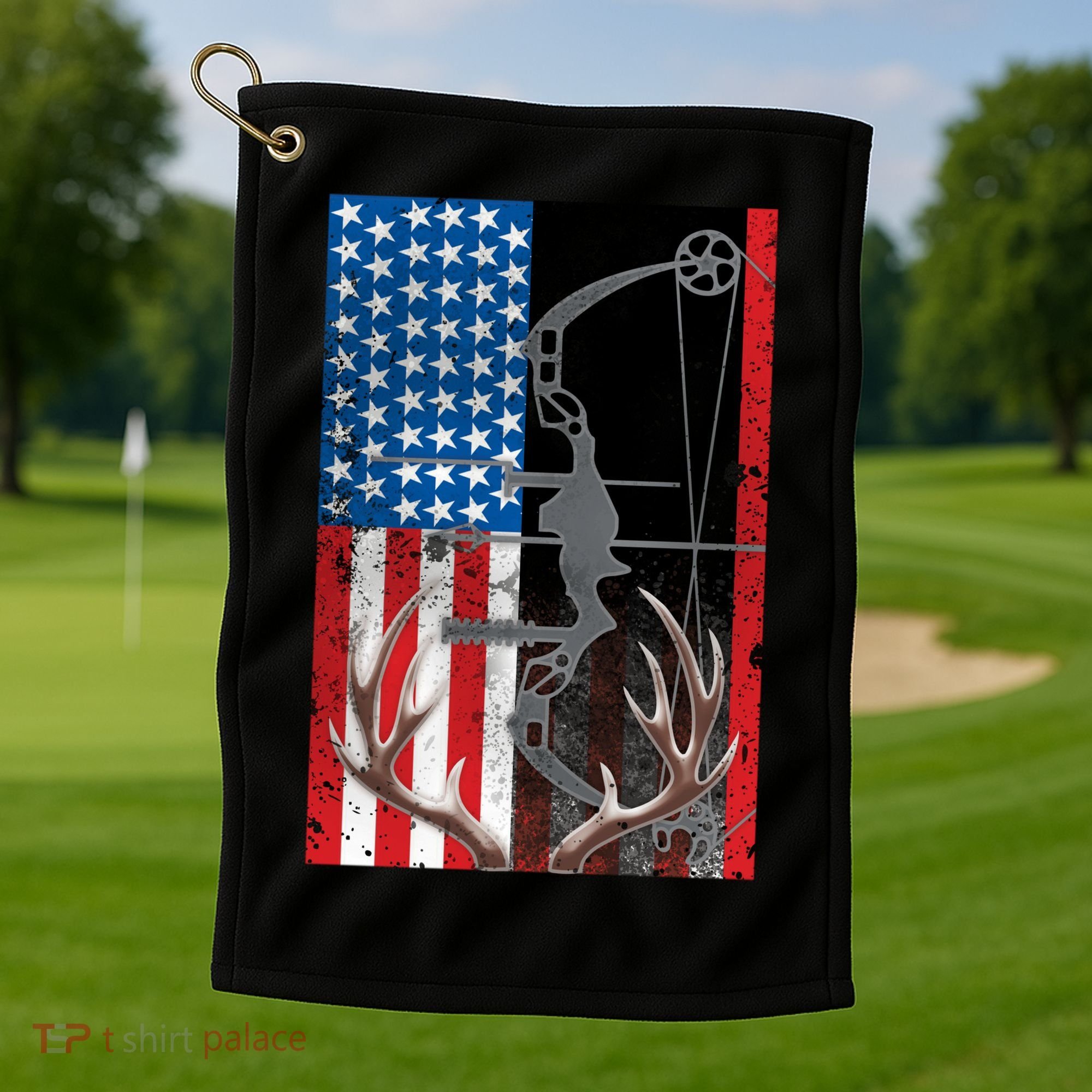 American Hunter USA Flag Golf Towel